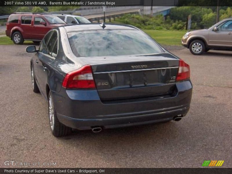 Barents Blue Metallic / Sandstone Beige 2007 Volvo S80 V8 AWD