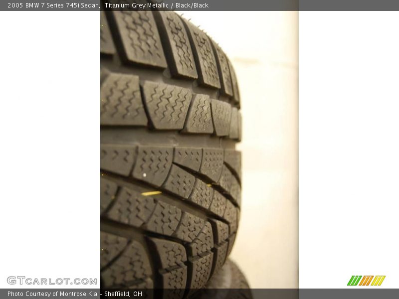 Titanium Grey Metallic / Black/Black 2005 BMW 7 Series 745i Sedan