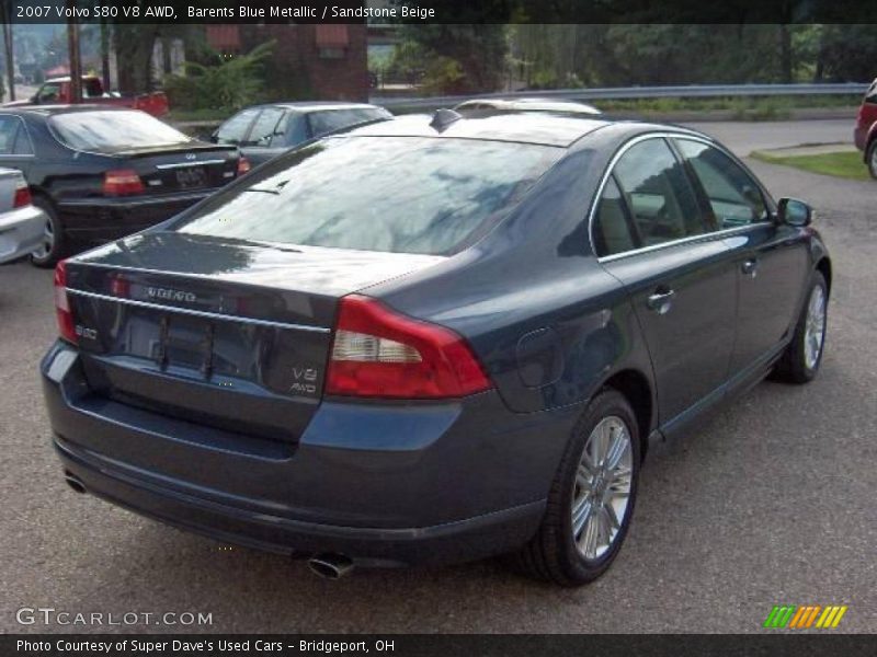 Barents Blue Metallic / Sandstone Beige 2007 Volvo S80 V8 AWD