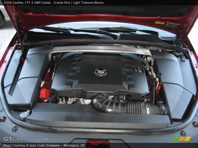 Crystal Red / Light Titanium/Ebony 2009 Cadillac CTS 4 AWD Sedan