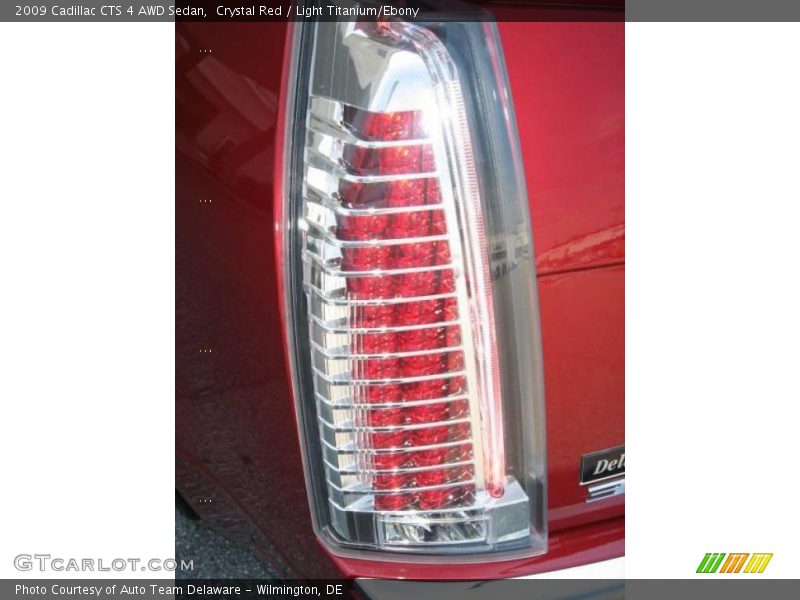 Crystal Red / Light Titanium/Ebony 2009 Cadillac CTS 4 AWD Sedan