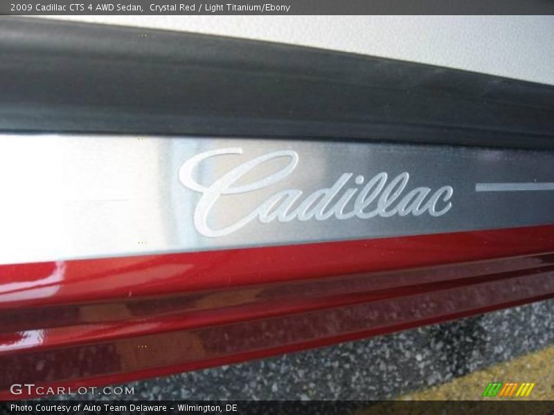 Crystal Red / Light Titanium/Ebony 2009 Cadillac CTS 4 AWD Sedan