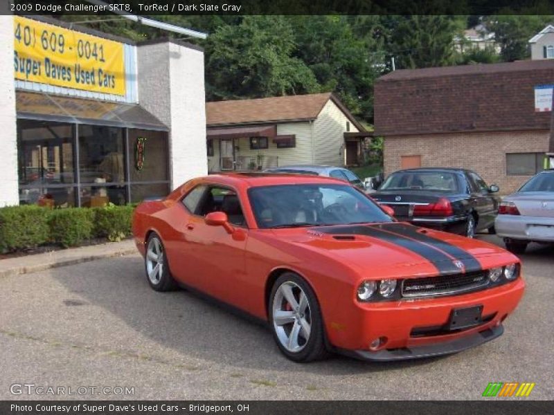 TorRed / Dark Slate Gray 2009 Dodge Challenger SRT8