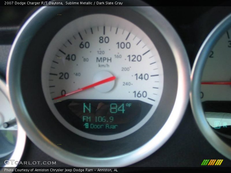 Sublime Metallic / Dark Slate Gray 2007 Dodge Charger R/T Daytona