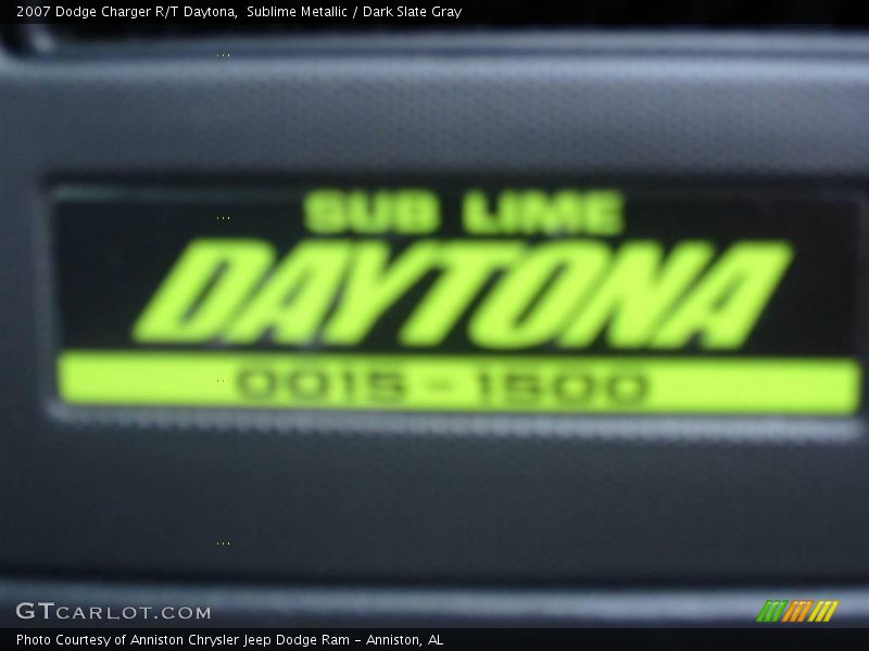 Sublime Metallic / Dark Slate Gray 2007 Dodge Charger R/T Daytona