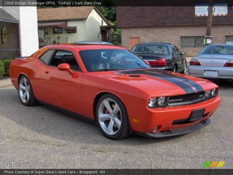 TorRed / Dark Slate Gray 2009 Dodge Challenger SRT8