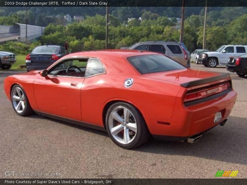 TorRed / Dark Slate Gray 2009 Dodge Challenger SRT8