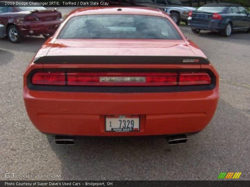 TorRed / Dark Slate Gray 2009 Dodge Challenger SRT8