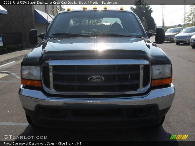 Black / Medium Parchment 2001 Ford F350 Super Duty Lariat Crew Cab Dually