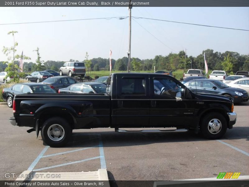 Black / Medium Parchment 2001 Ford F350 Super Duty Lariat Crew Cab Dually