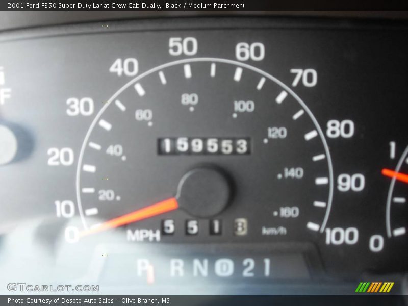 Black / Medium Parchment 2001 Ford F350 Super Duty Lariat Crew Cab Dually