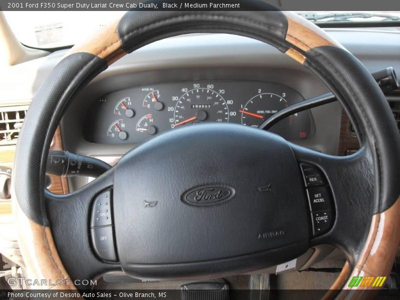 Black / Medium Parchment 2001 Ford F350 Super Duty Lariat Crew Cab Dually