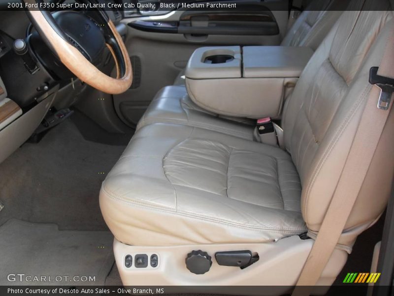 Black / Medium Parchment 2001 Ford F350 Super Duty Lariat Crew Cab Dually