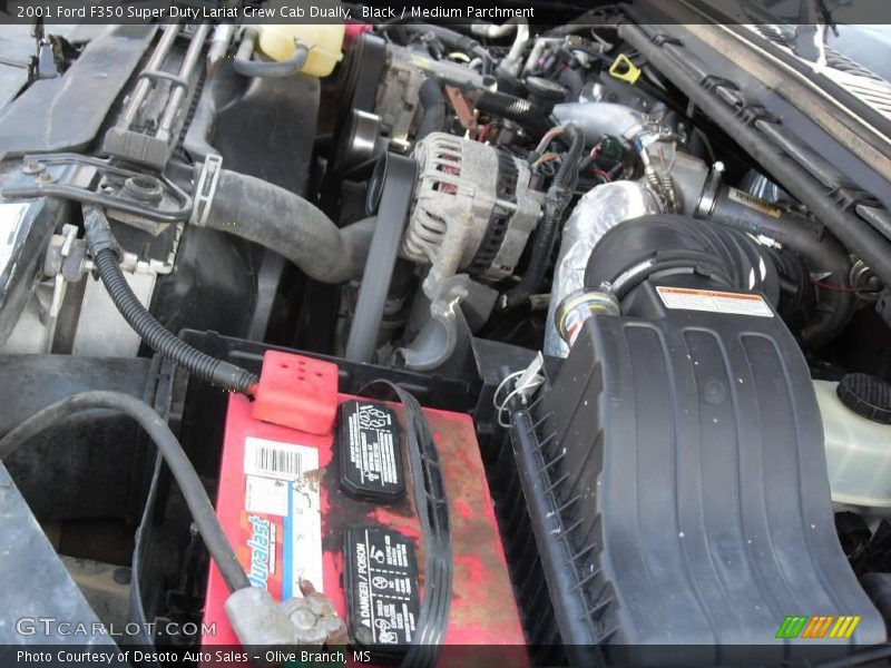 Black / Medium Parchment 2001 Ford F350 Super Duty Lariat Crew Cab Dually