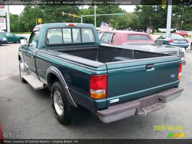 Medium Willow Green Metallic / Medium Graphite 1997 Ford Ranger XLT Regular Cab 4x4