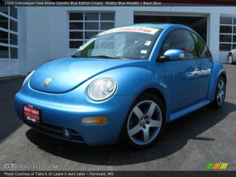 Mailbu Blue Metallic / Black/Blue 2004 Volkswagen New Beetle Satellite Blue Edition Coupe