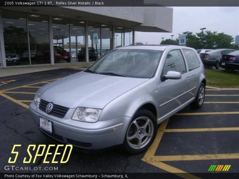 Reflex Silver Metallic / Black 2005 Volkswagen GTI 1.8T