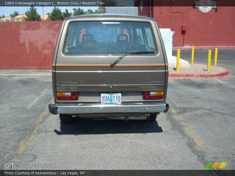 Bronze Grey / Medium Tan 1984 Volkswagen Vanagon L