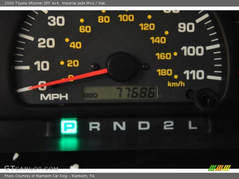 Imperial Jade Mica / Oak 2000 Toyota 4Runner SR5 4x4