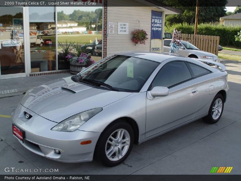 Liquid Silver Metallic / Gray 2000 Toyota Celica GT