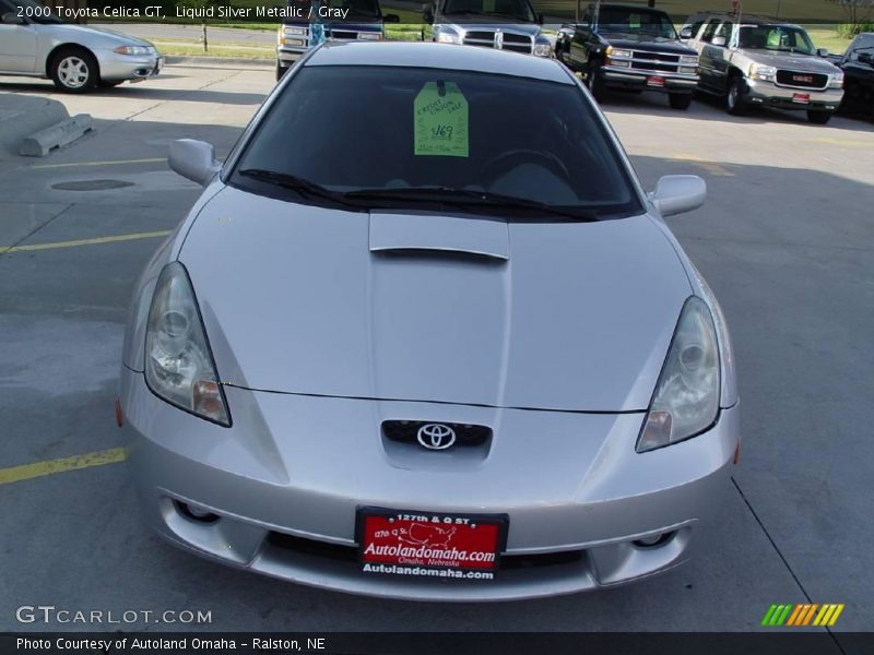 Liquid Silver Metallic / Gray 2000 Toyota Celica GT