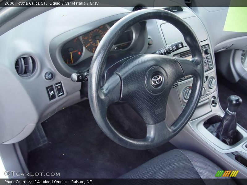 Liquid Silver Metallic / Gray 2000 Toyota Celica GT