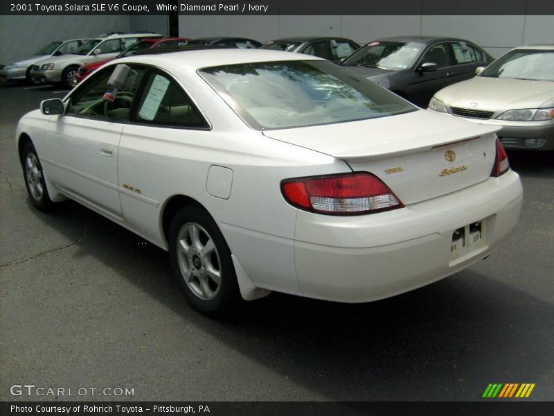 White Diamond Pearl / Ivory 2001 Toyota Solara SLE V6 Coupe