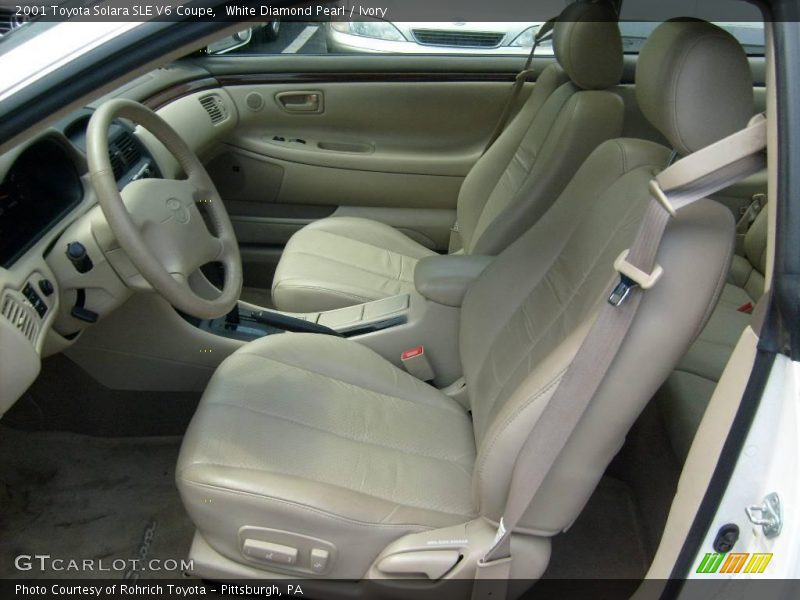 White Diamond Pearl / Ivory 2001 Toyota Solara SLE V6 Coupe