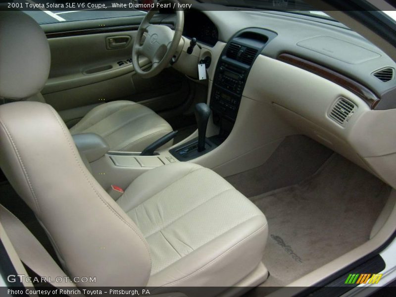 White Diamond Pearl / Ivory 2001 Toyota Solara SLE V6 Coupe