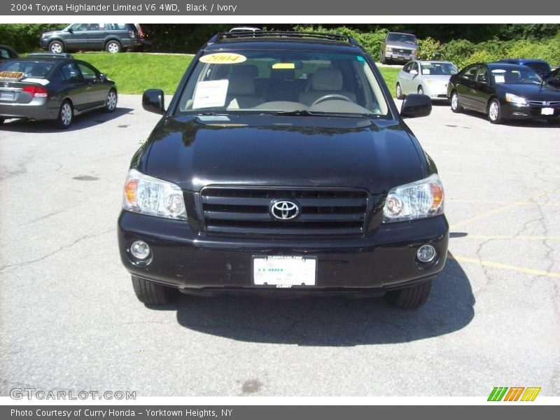 Black / Ivory 2004 Toyota Highlander Limited V6 4WD