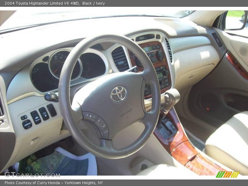 Black / Ivory 2004 Toyota Highlander Limited V6 4WD