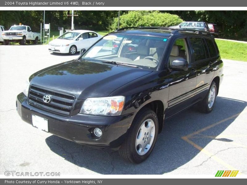 Black / Ivory 2004 Toyota Highlander Limited V6 4WD