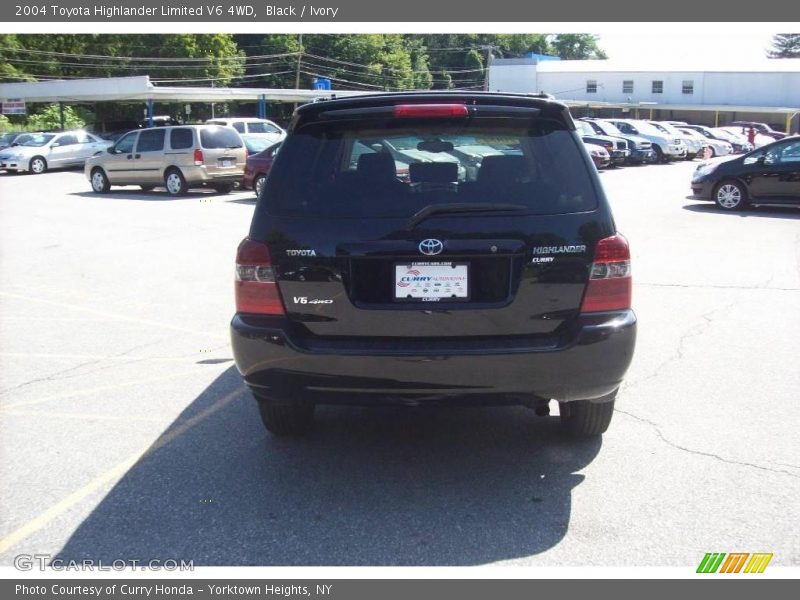 Black / Ivory 2004 Toyota Highlander Limited V6 4WD