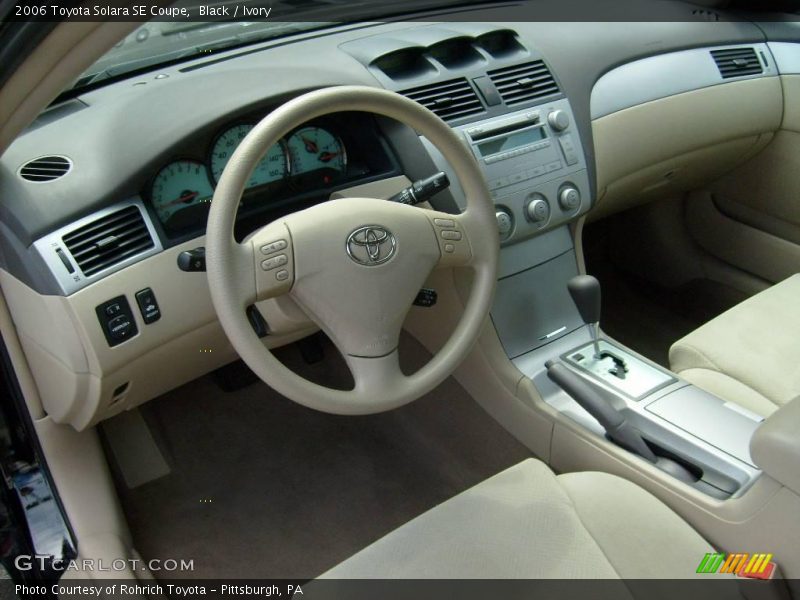 Black / Ivory 2006 Toyota Solara SE Coupe