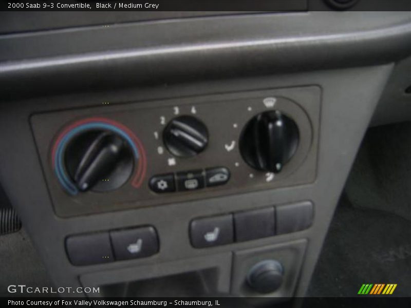 Black / Medium Grey 2000 Saab 9-3 Convertible