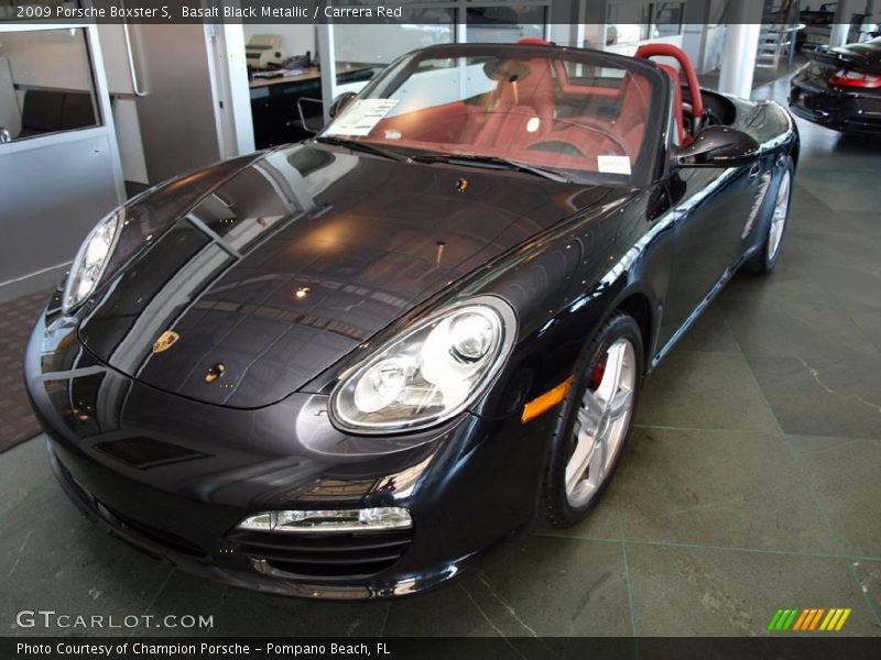 Basalt Black Metallic / Carrera Red 2009 Porsche Boxster S