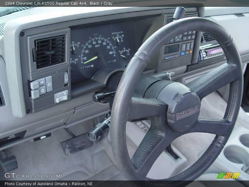 Black / Gray 1994 Chevrolet C/K K1500 Regular Cab 4x4
