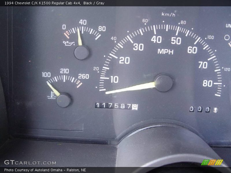 Black / Gray 1994 Chevrolet C/K K1500 Regular Cab 4x4