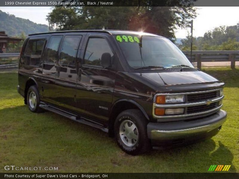 Black / Neutral 1999 Chevrolet Express 1500 Passenger Van