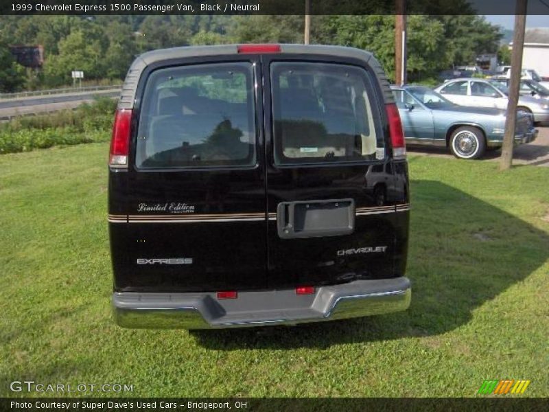 Black / Neutral 1999 Chevrolet Express 1500 Passenger Van