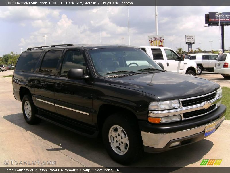Dark Gray Metallic / Gray/Dark Charcoal 2004 Chevrolet Suburban 1500 LT