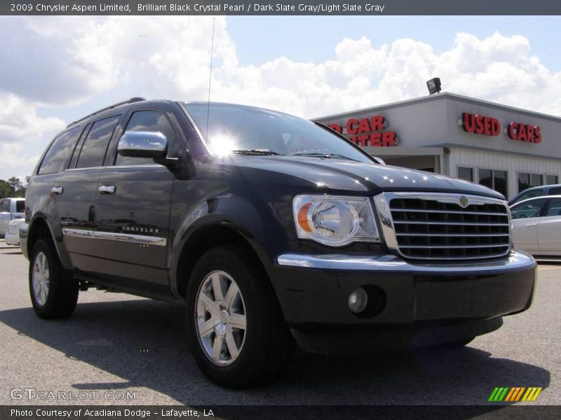 Brilliant Black Crystal Pearl / Dark Slate Gray/Light Slate Gray 2009 Chrysler Aspen Limited