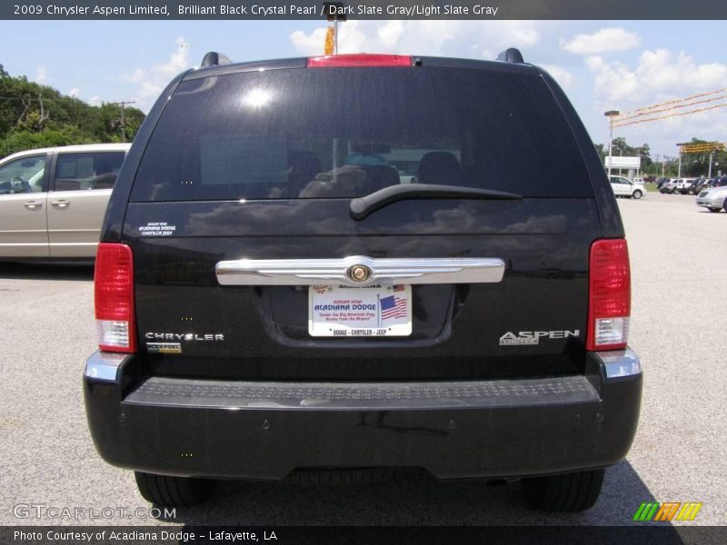 Brilliant Black Crystal Pearl / Dark Slate Gray/Light Slate Gray 2009 Chrysler Aspen Limited