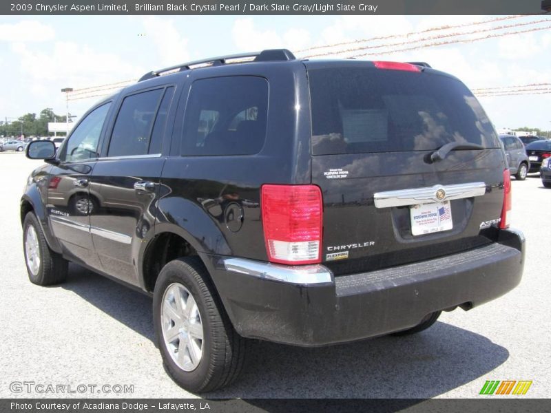 Brilliant Black Crystal Pearl / Dark Slate Gray/Light Slate Gray 2009 Chrysler Aspen Limited