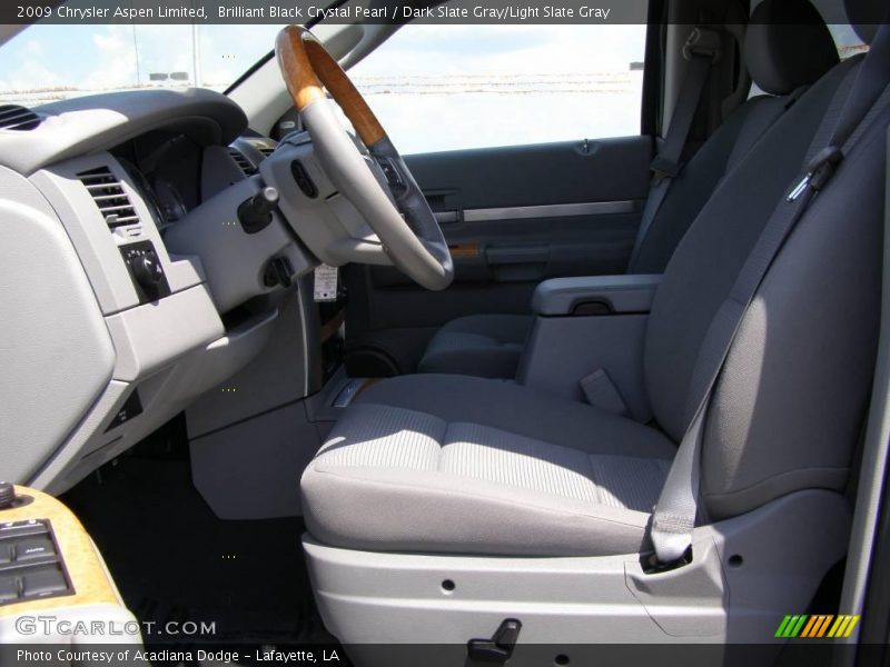 Brilliant Black Crystal Pearl / Dark Slate Gray/Light Slate Gray 2009 Chrysler Aspen Limited