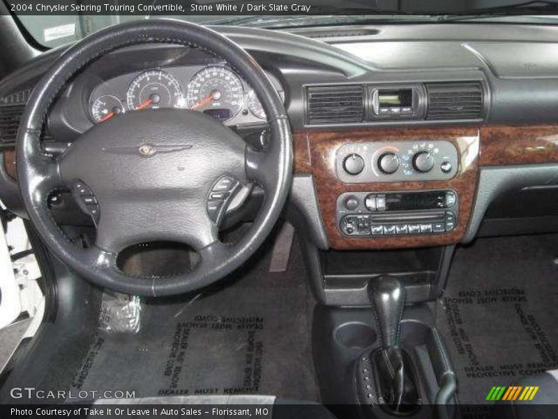 Stone White / Dark Slate Gray 2004 Chrysler Sebring Touring Convertible