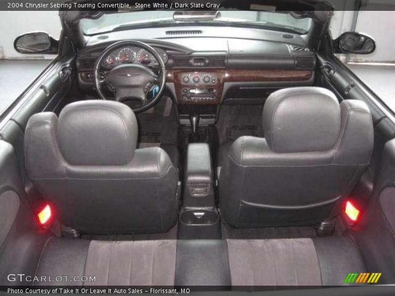 Stone White / Dark Slate Gray 2004 Chrysler Sebring Touring Convertible
