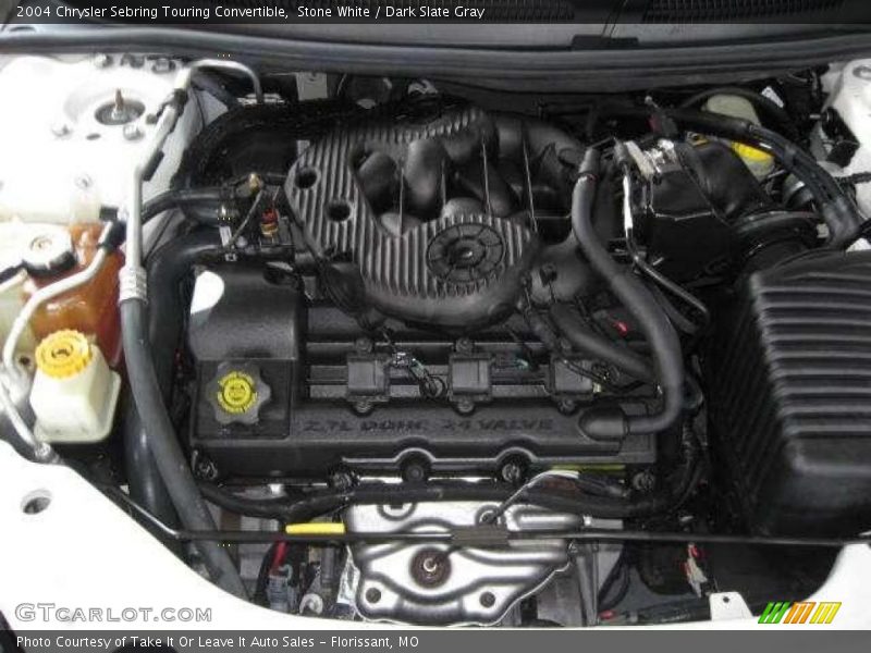 Stone White / Dark Slate Gray 2004 Chrysler Sebring Touring Convertible