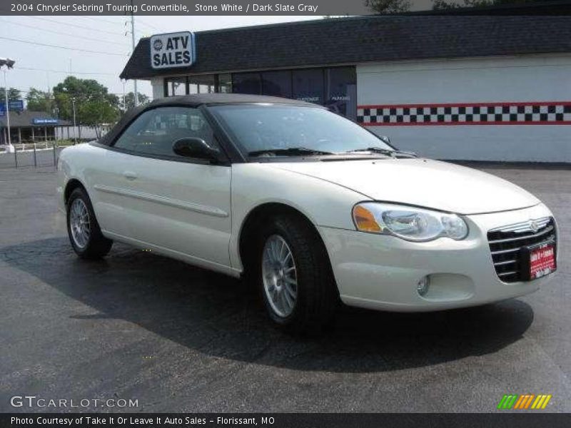 Stone White / Dark Slate Gray 2004 Chrysler Sebring Touring Convertible