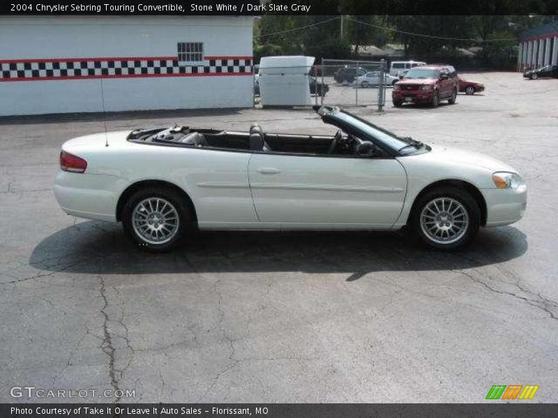 Stone White / Dark Slate Gray 2004 Chrysler Sebring Touring Convertible